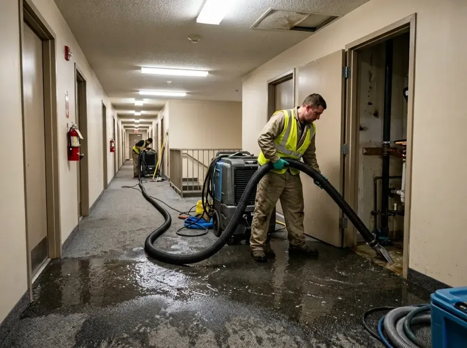 multi-unit-apartment-hallway-f-005 — frequently asked questions, Emergency Burst Pipe Water Extraction & Removal in Benningt…